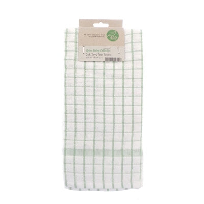 Eco Friendly Tea Towels made from Recycled Materials 2 Pack