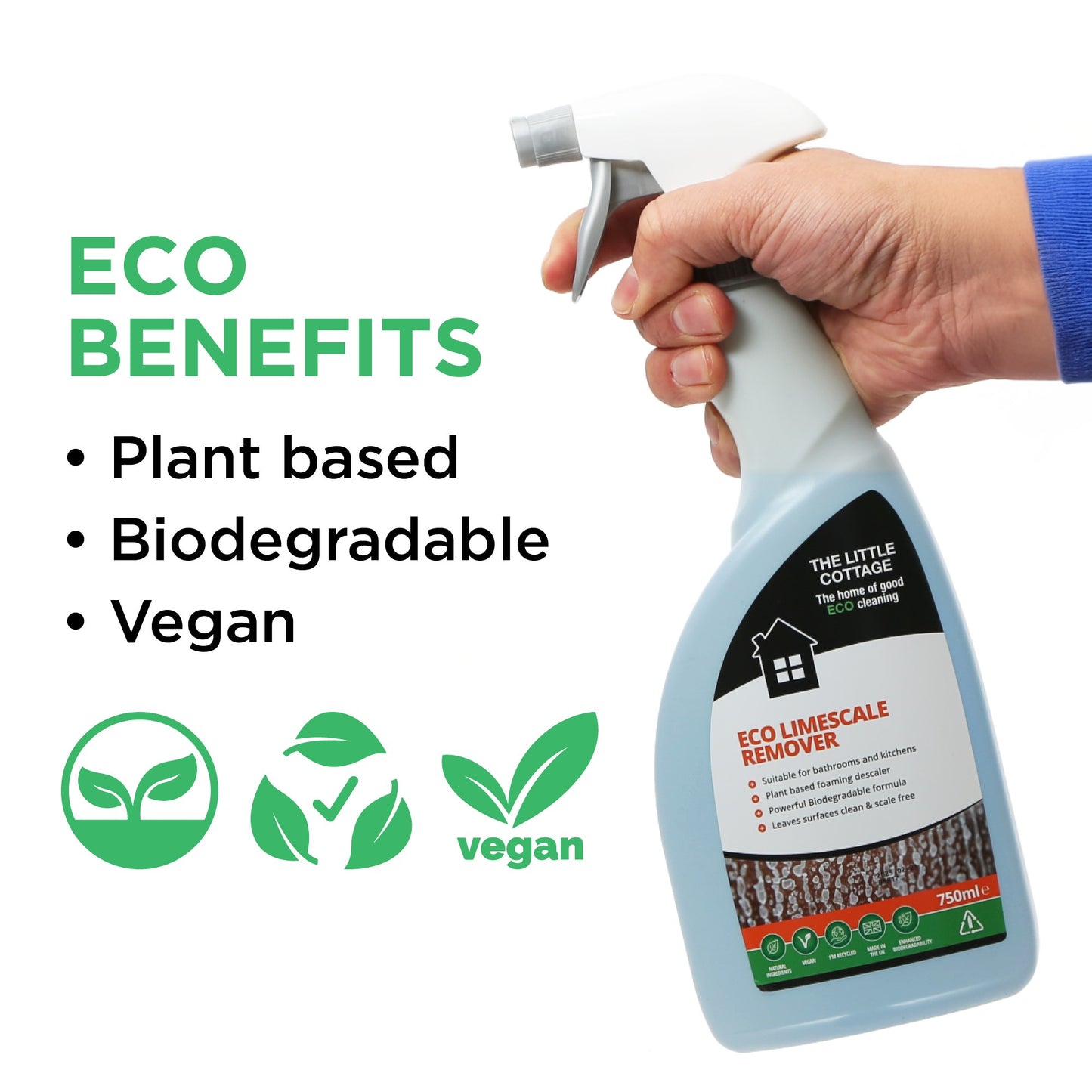 Eco Limescale Remover - 750ml x 6 bottles.    Buy more - save more!