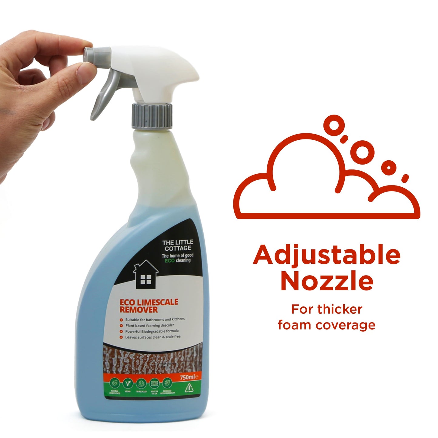 Eco Limescale Remover - 750ml x 6 bottles.    Buy more - save more!