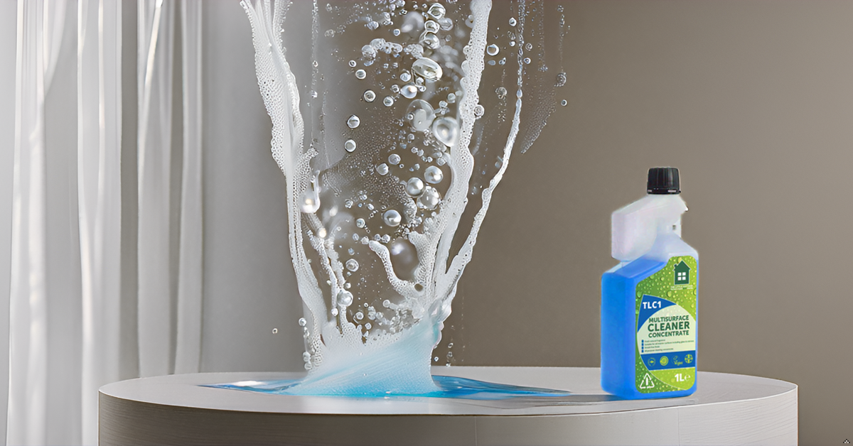 100 dose Eco Multisurface Cleaner Concentrate. Plant based, made in the UK and biodegradable. Suitable for glass and mirrors. Makes 100 spray bottles. By The Little Cottage Cleaning Company