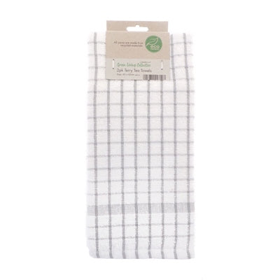 Eco Friendly Tea Towels made from Recycled Materials 2 Pack
