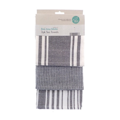 Eco Friendly Tea Towels made from Recycled Materials 3 Pack